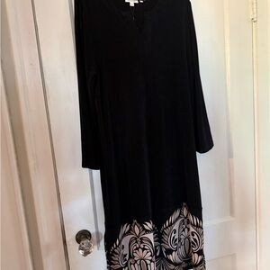 Chico’s Elegant Black and Cream Dress